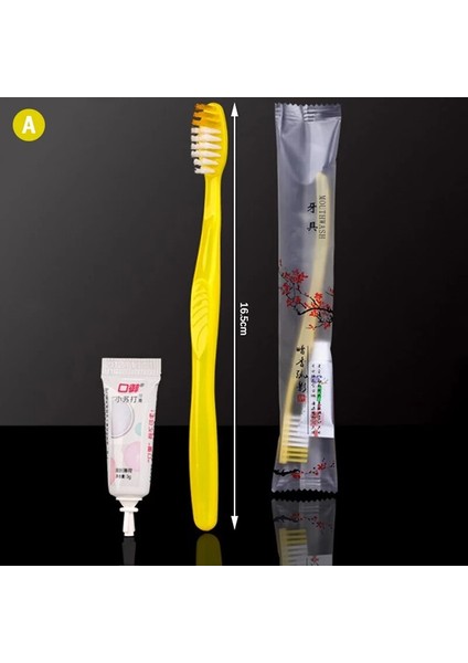 10 Adet Tek Kullanımlık Otel Diş Fırçası Taşınabilir Seyahat Diş Fırçası Diş Macunu Seti ile Seyahat Temel Ağız Bakımı Diş Temizleme Fırçası (Yurt Dışından)