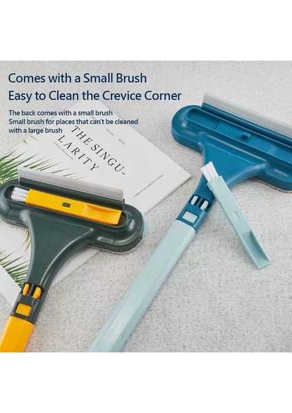 3'ü 1 Arada Cam Temizleme Araçları Çift Taraflı Teleskopik Çubuk Pencere Temizleyici Paspas Silecek Silecek Uzun Saplı Fırça Mutfak Aksesuarları (Yurt Dışından) modelleri