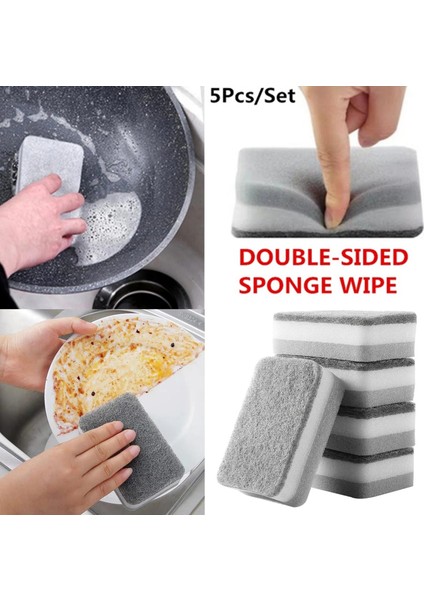 Adet Sünger Çift Taraflı Sünger Fırçalama Bulaşık Tencere Bulaşıkları Yıkamak Için Silin Mutfak Temizlik Süngeri Ovma Pedi (Yurt Dışından) fiyatları