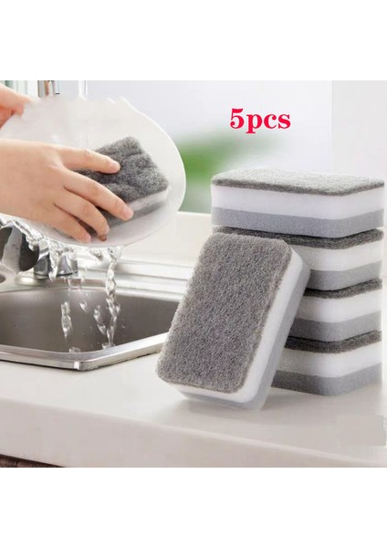 Adet Sünger Çift Taraflı Sünger Fırçalama Bulaşık Tencere Bulaşıkları Yıkamak Için Silin Mutfak Temizlik Süngeri Ovma Pedi (Yurt Dışından) modelleri
