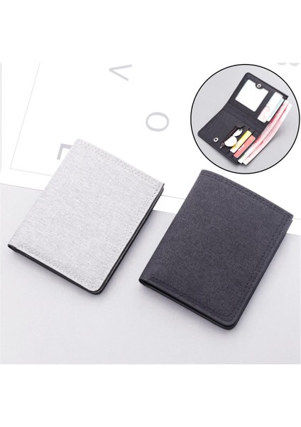 Yeni Moda Mini Dikey Kanvas Cüzdan Para Durumda Erkek Çantası Kart Tutucu Fermuarlı Ultra Ince Kadın Çanta Kadın Çantası 2022 (Yurt Dışından)