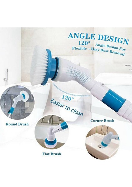 Adet Elektrikli Temizleme Fırçası Başlıkları Fayans Banyo Çok Amaçlı (Yurt Dışından)