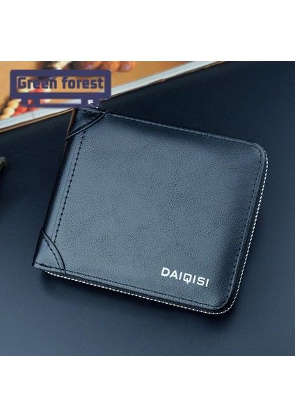 Yeşil Orman Erkek Çanta Kısa Erkek Çanta Cüzdan Kredi Kartı Not Tutucu (Yurt Dışından) indirimleri