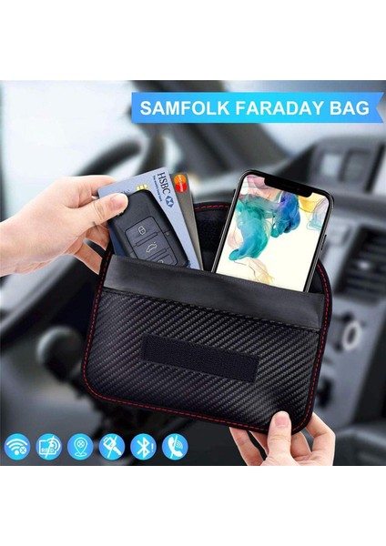 Ev Engelleme Cüzdan Durabl Radyasyondan Korunma Telefon Kapak Engelleyici Kılıf Anahtarsız Araba Anahtarı Için Faraday Kafes Kılıfı (Yurt Dışından)