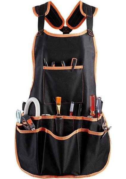 Iş Önlüğü Aracı 16 Alet Cepleri Alet Kemeri Ayarlanabilir Yelek Erkek Iş Önlüğü ve Kadın Iş Önlüğü Için Su Geçirmez Önlük ve Kanvas Önlük ile Alet Önlüğü (Yurt Dışından)