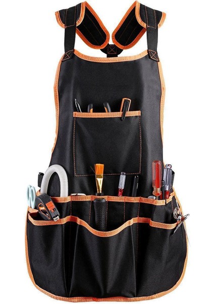 Iş Önlüğü Aracı 16 Alet Cepleri Alet Kemeri Ayarlanabilir Yelek Erkek Iş Önlüğü ve Kadın Iş Önlüğü Için Su Geçirmez Önlük ve Kanvas Önlük ile Alet Önlüğü (Yurt Dışından) fiyatları