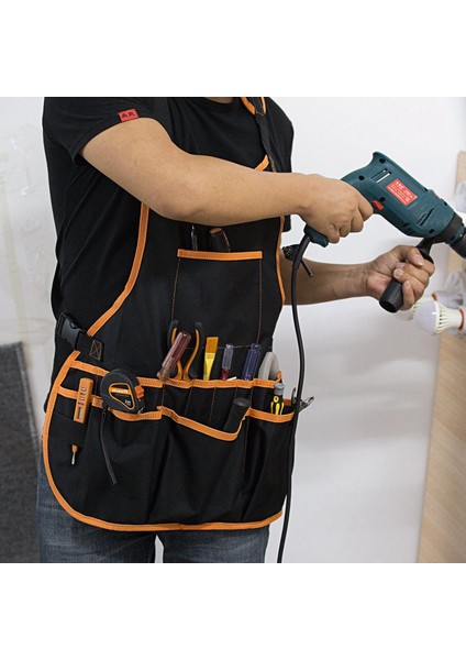 Iş Önlüğü Aracı 16 Alet Cepleri Alet Kemeri Ayarlanabilir Yelek Erkek Iş Önlüğü ve Kadın Iş Önlüğü Için Su Geçirmez Önlük ve Kanvas Önlük ile Alet Önlüğü (Yurt Dışından) indirimleri