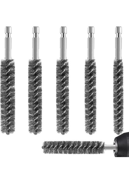 Matkap Temizleme Tel Fırçası Altıgen Saplı Tel Fırça (Yurt Dışından)