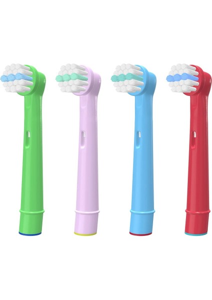 4/8/12 Adet Vervanging Çocuk Kinderen Tandenborstel Kafaları Voor Oral B EB-10A Pro-Gezondheid Stadia Elektrische Tandenborstel Ağız Bakımı, 3D Excel (Yurt Dışından)