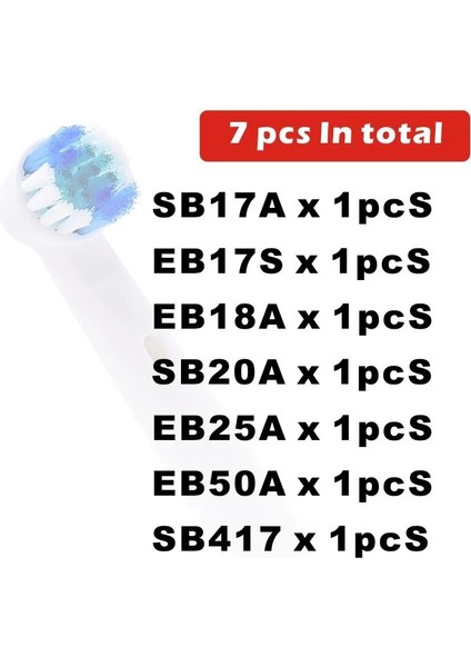 4/7 Adet Yeni Stil EB17 Yedek Fırça Başlıkları/nozullar Oral B Elektrikli Diş Fırçası Gelişmiş Güç/pro Sağlık/3d Excel Hassas (Yurt Dışından) fiyatları
