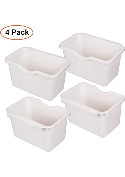 Yapı Taşı Masası Için 4 Adet Saklama Kutuları Saklama Kapları Bloklara Uygun El Sanatları Masası (Yurt Dışından) fiyatları