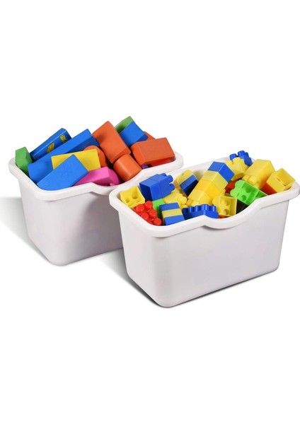 Yapı Taşı Masası Için 4 Adet Saklama Kutuları Saklama Kapları Bloklara Uygun El Sanatları Masası (Yurt Dışından) indirimleri