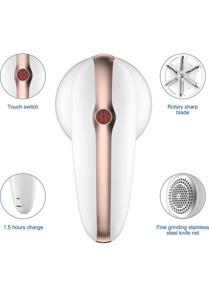 Kazak Kumaş Tıraş Makinesi, Şarj Edilebilir Elektrikli Lint Sökücü ve Giysi, Kazak, Kanepe Için Değiştirilebilir Paslanmaz Çelik Bıçak (Yurt Dışından) fırsatları