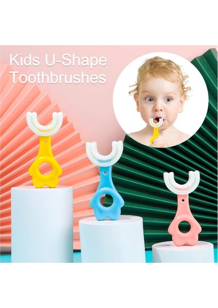 Adet 2-12 Yıl U Şeklinde Çocuk Diş Fırçası Silikon Temizleme Fırçası Mini Kullanışlı Çocuk Diş Yıkama Basit Ağız Bakımı Aracı (Yurt Dışından) modelleri