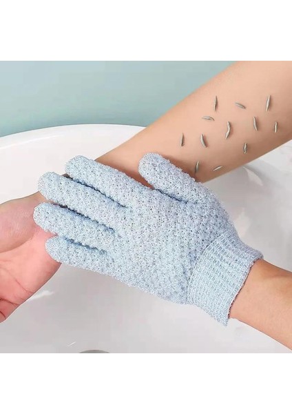 Banyo Peeling Sürtünme Fırçalama Cilt Masaj Süngeri Duş Fırçalama Bezi Banyo Eldivenleri Scrubber Kaymaz Vücut Spa Eldivenleri (Yurt Dışından)