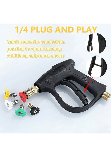 Araba Yıkama Yüksek Basınçlı Hızlı Bırakma Su Tabancası Yıkama Sabunu Köpük Püskürtme Memeleri Oto Aksesuarları Için (Yurt Dışından) indirimleri