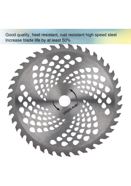 Çim Düzeltici Testere Bıçağı, Çalı Kesici Kesme Diskleri 40T Yüksek Hız Çelik 1.4mm Kalınlık Çimler Için Bahçe Için Yedek (Yurt Dışından) modelleri