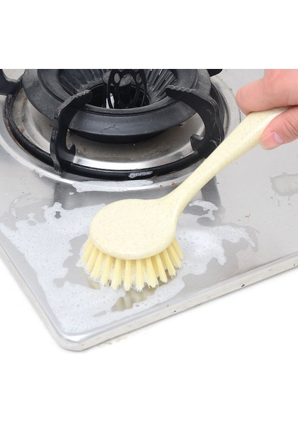 [sıcak] 1 Pot Fırça Bulaşık Yıkama Fırçası Yağsız Uzun Saplı Temizleme Fırçası Mutfak Bulaşık Yıkama Tencere ve Tava Fırçası Mutfak Temizleme Fırçası (Yurt Dışından) fırsatları