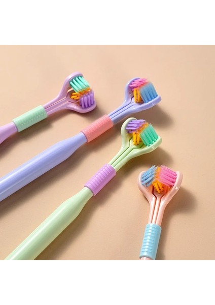 Sağlık Temizleyici Üç Taraflı Yumuşak Saç Diş Diş Fırçası Ultra Ince Kıl Yetişkin Ağız Bakımı Güvenlik Diş Fırçası (Yurt Dışından) fiyatları