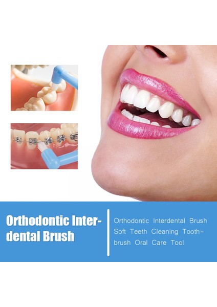 Ortodontik Interdental Diş Fırçası Diş Temizleme Diş Ipi Yumuşak Fırça Brace Boşluğu Temizleme Aracı ile Insanlar Için (Yurt Dışından) modelleri