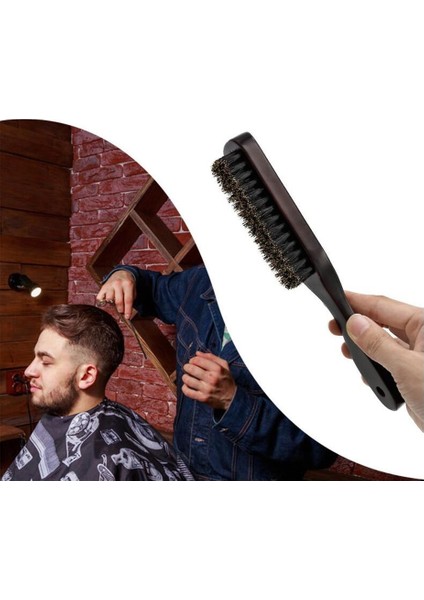 Ahşap Saplı Domuzu Kıl Temizleme Fırçası Kuaförlük Sakal Fırçası Anti Statik Berber Saç Şekillendirici Tarak Tıraş Araçları Erkekler Için (Yurt Dışından) fırsatları