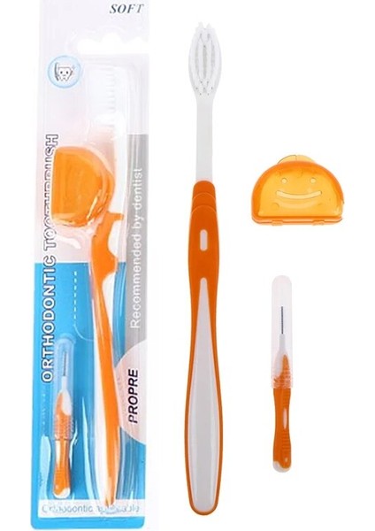 Takım Ortodonti V Şekli Ortodontik Diş Fırçası Diş Arası Temizleme Fırçası Golf Sopası Kılıfı Kılıf ile Diş Arası Denta Ipi (Yurt Dışından)