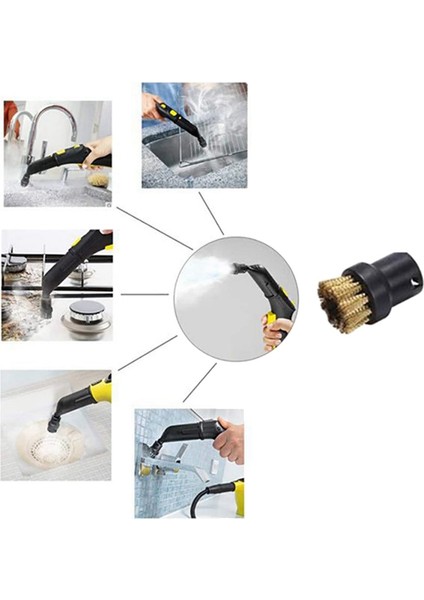 Ncanruı Buharlı Temizleyici Yarık Meme Fırça Yağmurlama Memesi Kafası Karcher Sc1/sc2/sc3/sc4/sc5 Buharlı Temizleyici Yuvarlak Fırça Temizleme (Yurt Dışından) modelleri