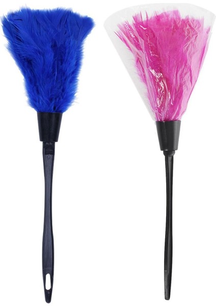 Adet Moda Türkiye Tüy Silgi Siyah Plastik Saplı Temizleme Aleti 35CM (Gül Kırmızı ve Mavi) (Yurt Dışından)