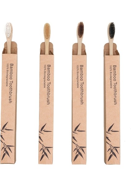 Diş Fırçası Doğal Bambu Çevre Dostu Yumuşak Elyaf Ağız Temizleme Diş Bakımı Ahşap Saplı (Yurt Dışından) modelleri