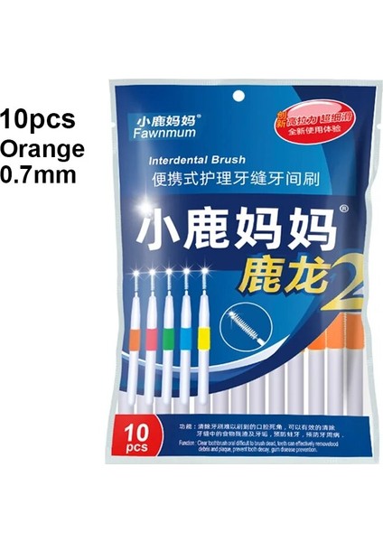 Fawnmum Diş Arası Fırçası Parantez Için 10 Adet/takım Temizleme Fırçaları Parantez Diş Hekimliği Aracı Diş Bakımı Diş Malzemeleri Kürdan (Yurt Dışından)