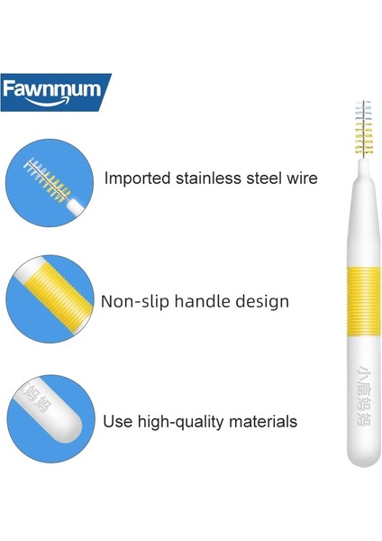 Fawnmum Diş Arası Fırçası Parantez Için 10 Adet/takım Temizleme Fırçaları Parantez Diş Hekimliği Aracı Diş Bakımı Diş Malzemeleri Kürdan (Yurt Dışından) fiyatları