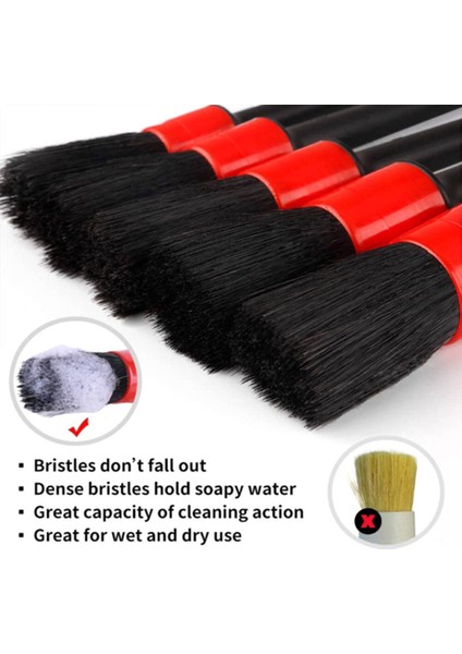 Adet Araba Temizleme Fırçası Araba Klima Koltuk Minderi Pano Lastik Tekerlek Detayları Temizleme Fırçası Araba Temizleme Aracı (Yurt Dışından)