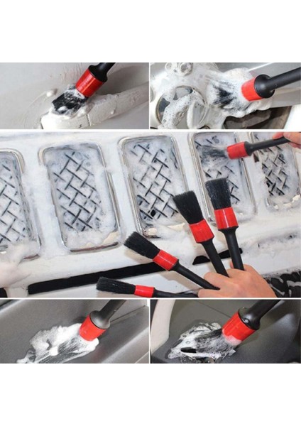 Adet Araba Temizleme Fırçası Araba Klima Koltuk Minderi Pano Lastik Tekerlek Detayları Temizleme Fırçası Araba Temizleme Aracı (Yurt Dışından)