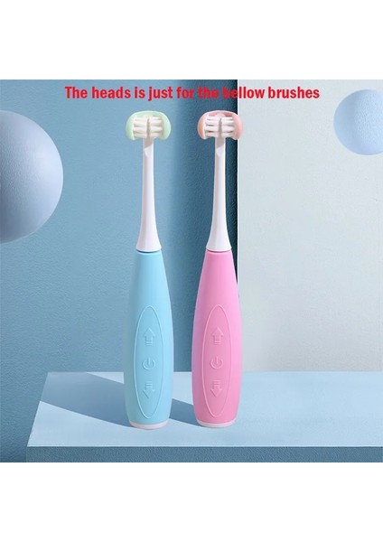 Azdent 2 Adet Çocuklar Için Değiştirilebilir Diş Fırçası Kafaları 3 Taraflı Elektrikli Diş Fırçası Pembe/mavi Isteğe Bağlı (Yurt Dışından) fiyatları