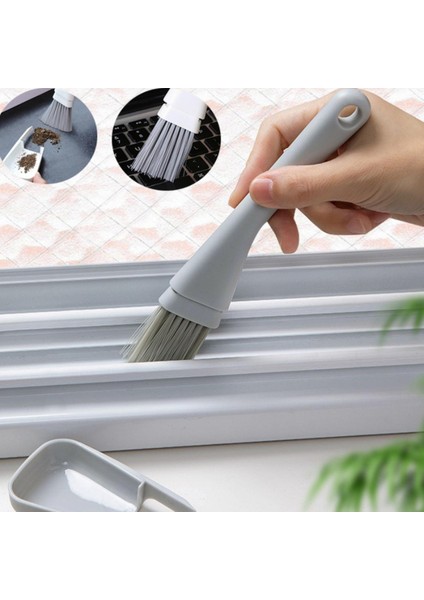 Oluk Temizleme Aracı Bilgisayar Pencere Klavye Çerçeve Kapı Toz Ray Yuvası Temizleme Fırçası Çok Fonksiyonlu El Boşluk Temizleme 1 Adet (Yurt Dışından)