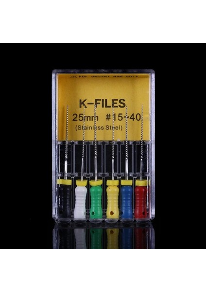 Azdent 6 Adet Diş Endo Kök Kanal Dosyası Paslanmaz Çelik 25MM El Kullanımı K Dosya 15 Ila 40 Oyucu Endodontik Diş Hekimliği Tedavisi (Yurt Dışından)