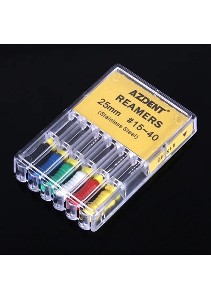 Azdent 6 Adet Diş Endo Kök Kanal Dosyası Paslanmaz Çelik 25MM El Kullanımı K Dosya 15 Ila 40 Oyucu Endodontik Diş Hekimliği Tedavisi (Yurt Dışından) fiyatları