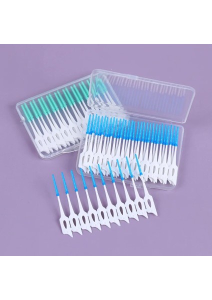 40 Adet/kutu Silikon Diş Arası Fırçalar Süper Yumuşak Diş Temizleme Fırçası Diş Bakımı Diş Ipi Kürdan Ağız Araçları (Yurt Dışından) fiyatları