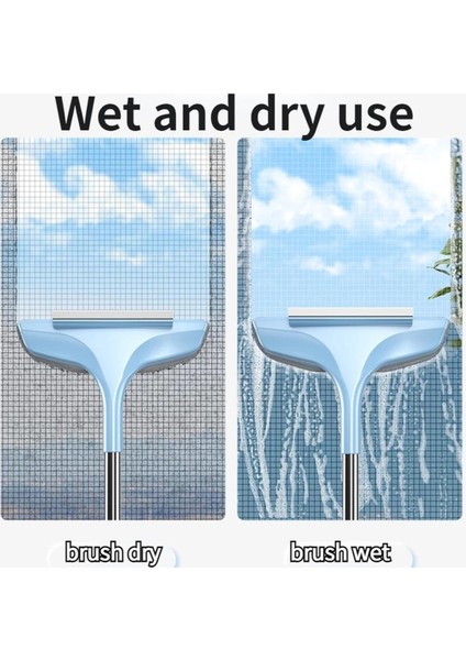 【sıcak】 Pencere Mesh Ekranı Için Temizleme Fırçaları Geri Çekilebilir Uzun Saplı Perde Net Silme Temizleyici Halı Fırçası Toz Giderme Fırçası (Yurt Dışından)