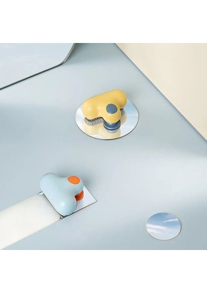 Banyo Emme Duvar Mini Cam Fırça Ayna Temizleyici Ev Temizleme Aracı Pencere Ayna Silecek Kılları Cam Temizleme-Mavi (Yurt Dışından) fırsatları