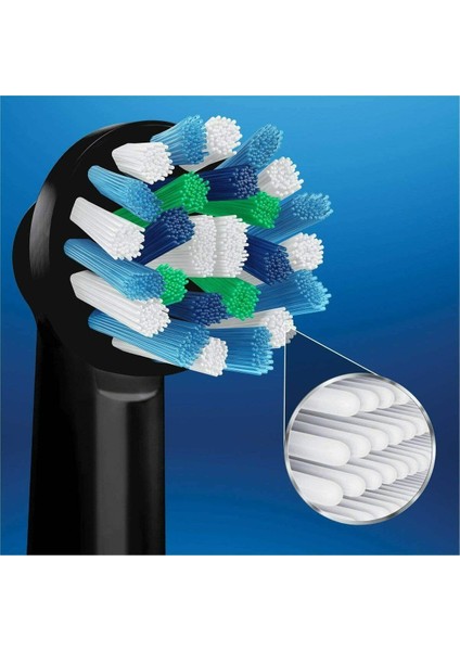 Oral-B 5'li Orijinal Yedek Siyah Diş Fırçası Başlıkları Yedek Paketi, Dişlerin Arasına Derinlemesine Girecek Şekilde Mükemmel Açılı (Yurt Dışından) fırsatları