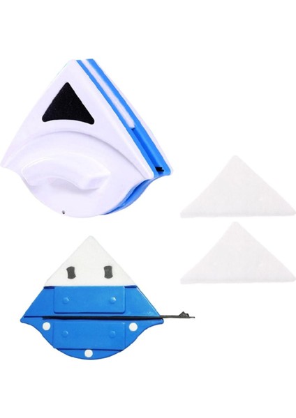 Adet F Üçgen Yedek Sünger F Manyetik Pencere Camı Temizleme Fırçası Aksesuarları (Yurt Dışından)