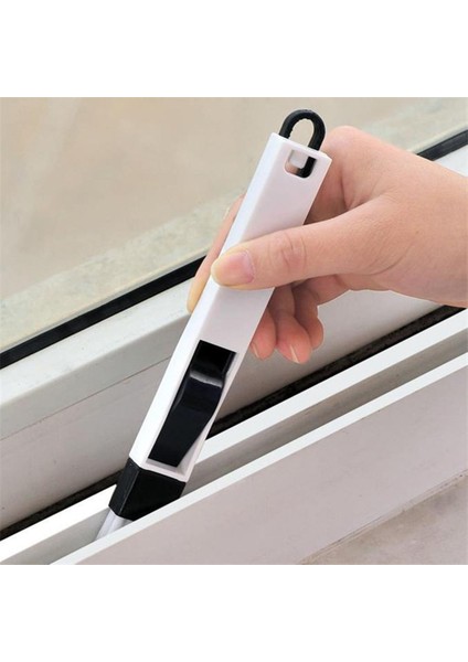 [sıcak] Pencere Oluk Temizleme Fırçası Ev Temizlik Araçları Çok Fonksiyonlu Windows Yuvası Fırça Klavye Köşesi Cranny Toz Kürek Parça Temizleyici (Yurt Dışından)