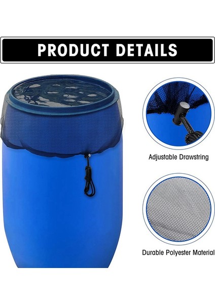 Yağmur Için 3 Parça Örgü Kapak, Su Toplama Kovaları Kapak Tankı Hasat Aracı Koruyucu Yağmur Ağı (Yurt Dışından) indirimleri