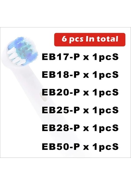 4/6 Adet Yedek Fırça Kafaları Oral B Elektrikli Diş Fırçası Peşin Güç/pro Sağlık/triumph/3d Excel/vitality Hassas Temiz (Yurt Dışından)
