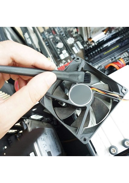 6'sı 1 Arada Plastik Küçük Taşınabilir Saplı Naylon Anti Statik Fırçalar Temizleme Klavye Fırça Seti, Siyah (Fermuarlı Çanta) (Yurt Dışından) indirimleri