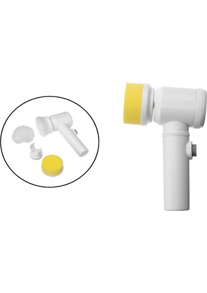 Temizleme Fırçası Plastik Temizleme Fırçası Kablosuz Mutfak Banyo Ev Temizleme Fırçası Şarj Edilebilir Spin Scrubber (Yurt Dışından) fiyatları