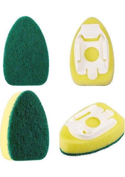 Bulaşık Değneği Fırça Sünger Mutfak Lavabo Tencere Için Yedek Başlıkları (12 Adet) (Yurt Dışından) modelleri