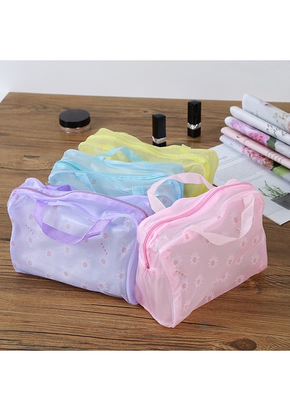 Pvc Şeffaf Kozmetik Çantası Temizle Makyaj Çantası Kadınlar Için Kız Su Geçirmez Fermuar (Yurt Dışından) fiyatları