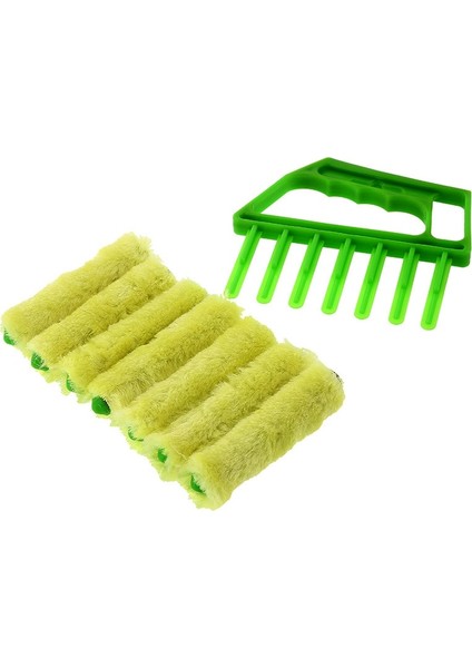 [sıcak] Kullanışlı Mikrofiber Pencere Temizleme Fırçası Klima Silgi Temizleyici Yıkanabilir Jaluzi Bıçak Temizleme Bezi (Yurt Dışından) fırsatları